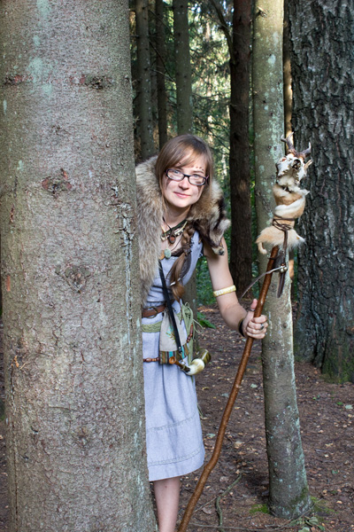 A druid in costume.